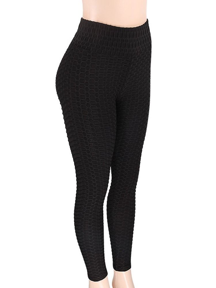 Solide Sport Casual Damen Yogahose Tiktok Leggings Mit Hoher Taille