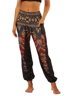 Street Dance Yogahose Mit Boho-print Für Damen