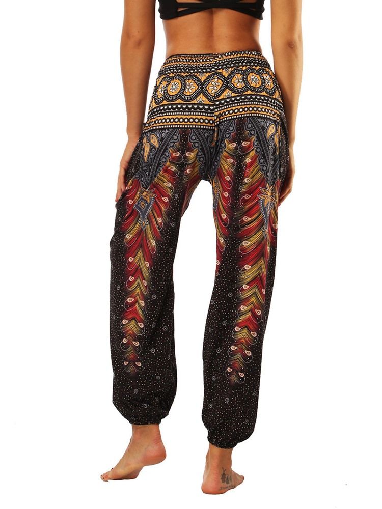 Street Dance Yogahose Mit Boho-print Für Damen