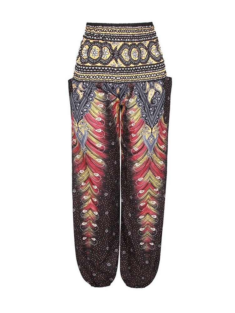 Street Dance Yogahose Mit Boho-print Für Damen