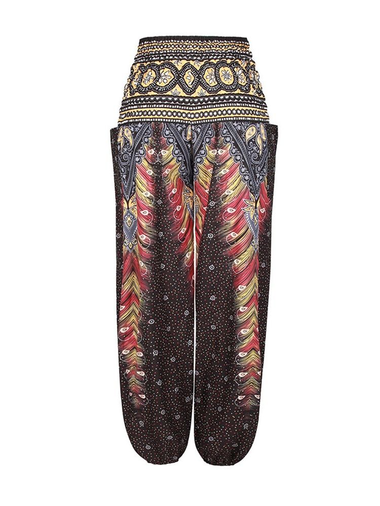 Street Dance Yogahose Mit Boho-print Für Damen