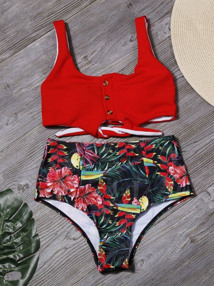 Bikini Set Sexy Floral Damen Bademode