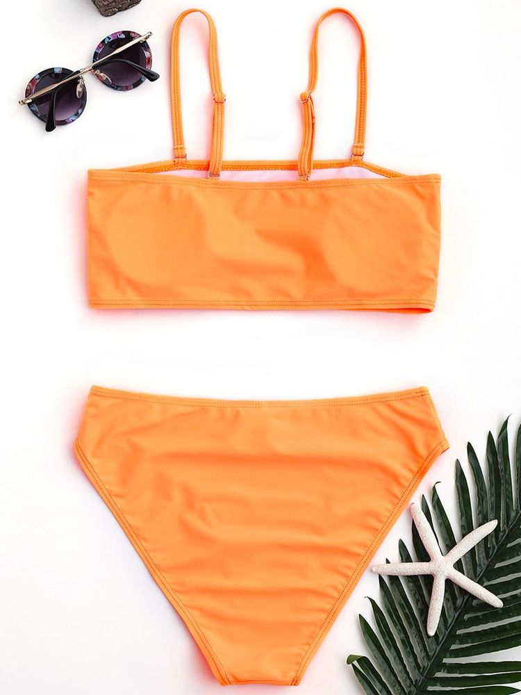 Damen-bikini-badeanzüge Mit Hoher Taille 2-teilig