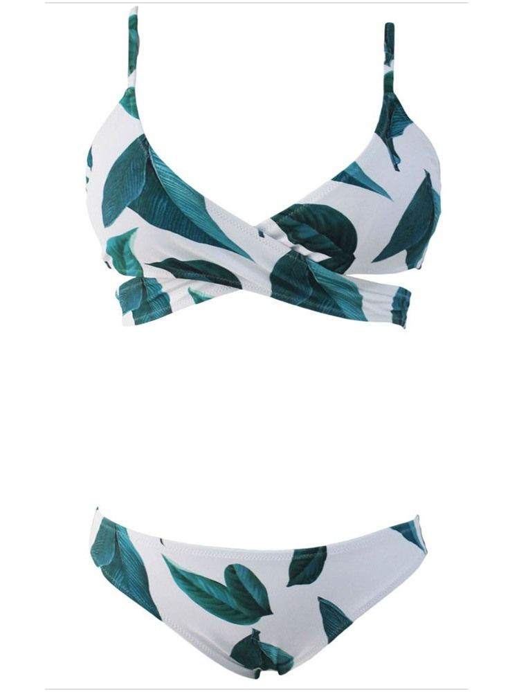 Damen-bikini-set Bademode Mit Farbblock-print