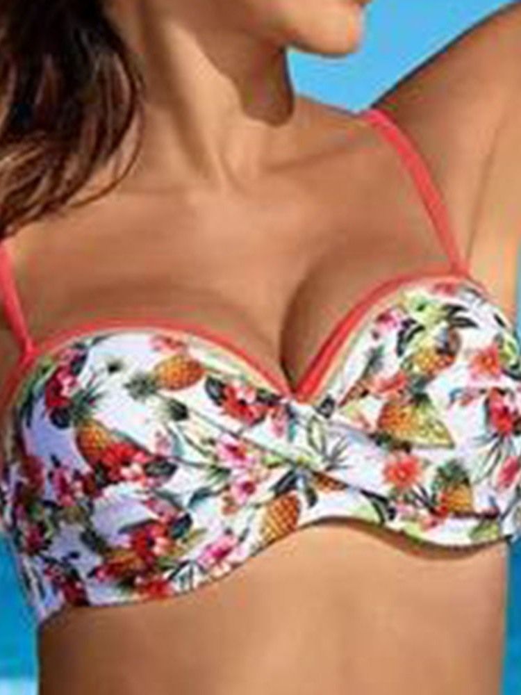 Damen-bikini-set Mit Sexy Blumenmuster