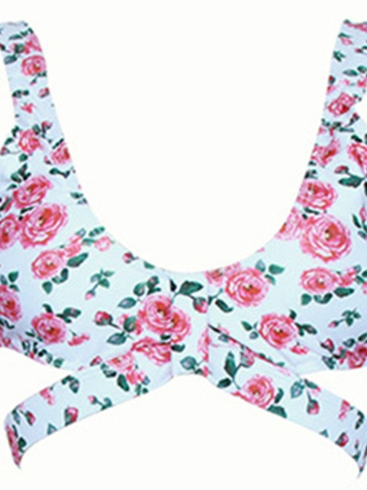 Damen-blumen-tankini-set Print Bademode