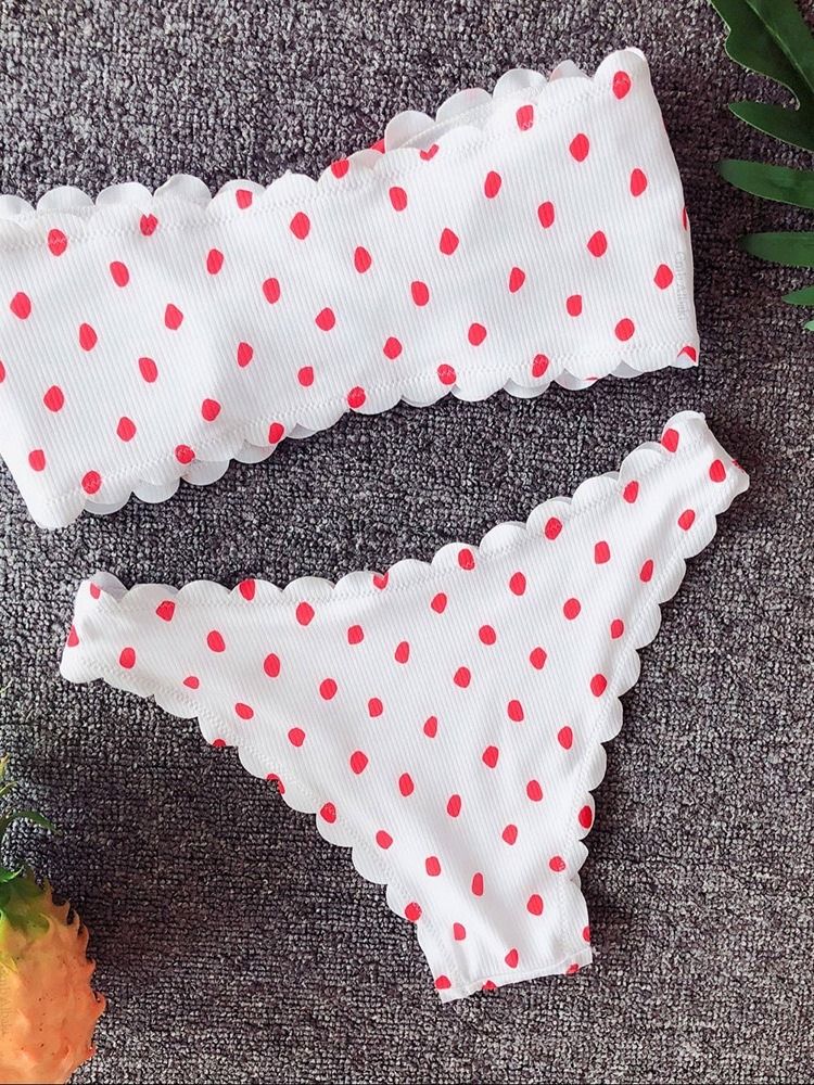 Damen Bowknot Sexy Polka Dots Bademode