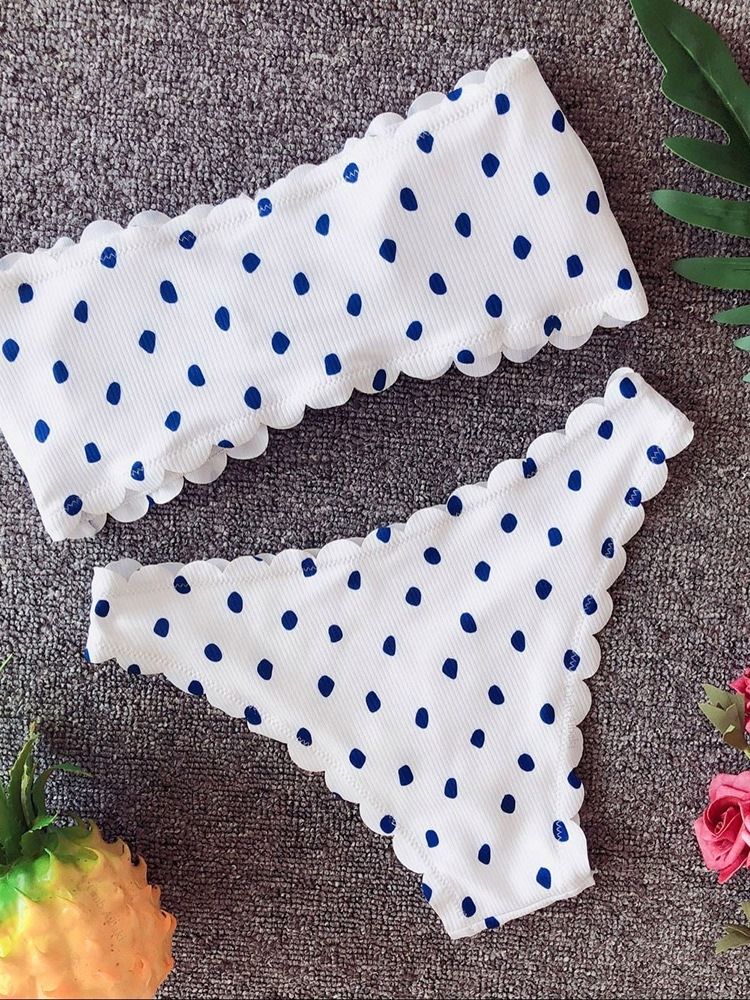 Damen Bowknot Sexy Polka Dots Bademode