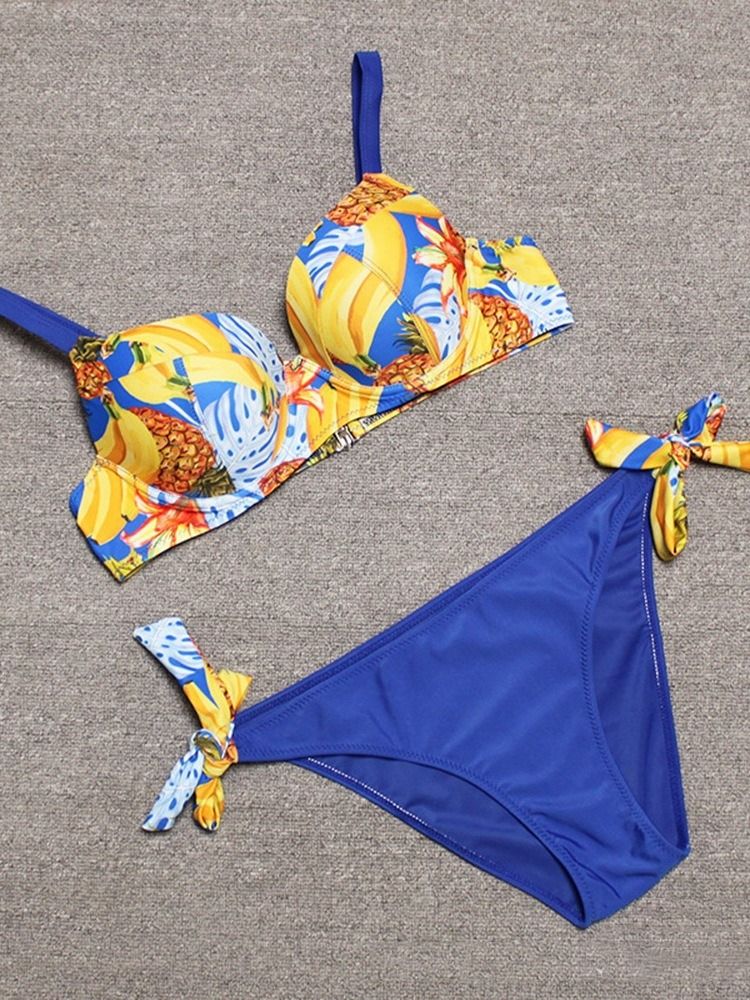 Damen-farbblock-bikini-set Sexy Bademode