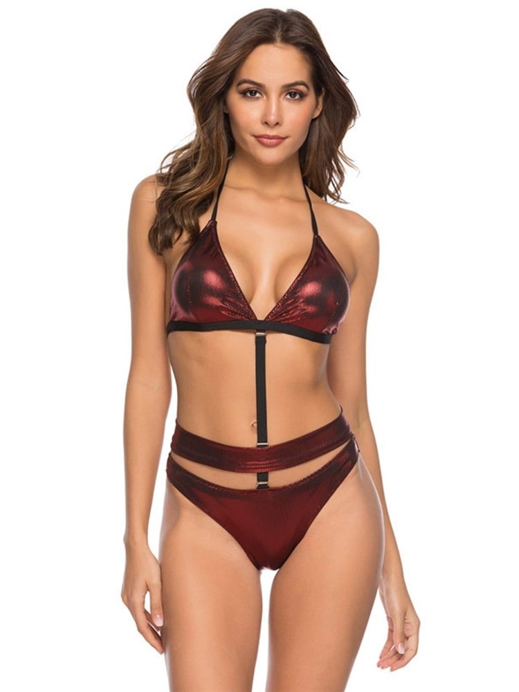 Damen-pailletten-bikini-set Bademode