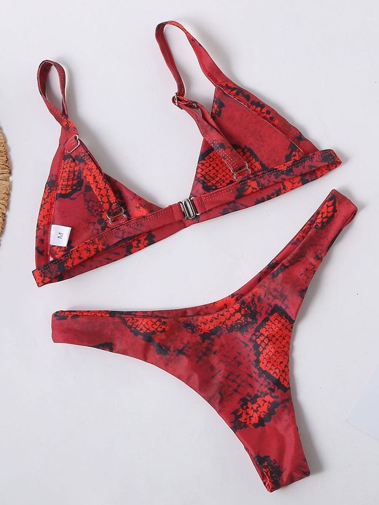 Damen-print Micro Knapper Bikini