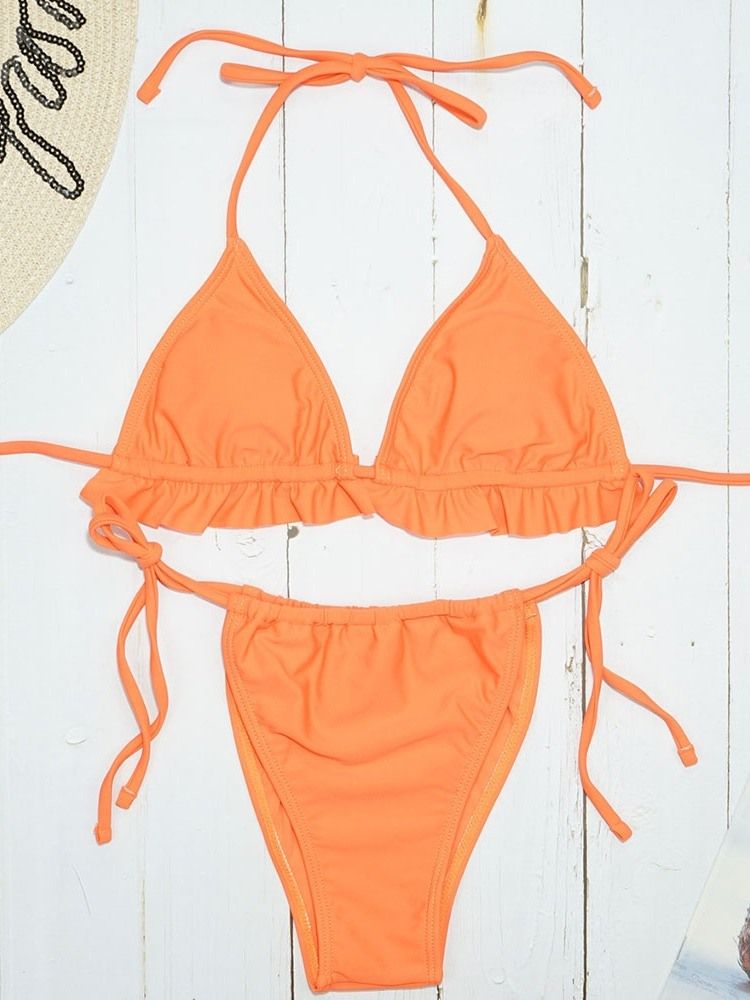 Damen-schnür-sexy-bikini-set Bademode