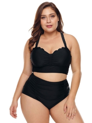 Damen-schnür-uni-tankini-set Bademode