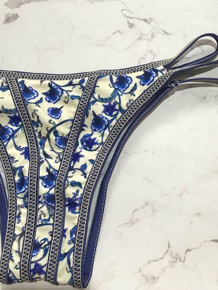 Damen-sexy-bikini Mit Blumenschnürung