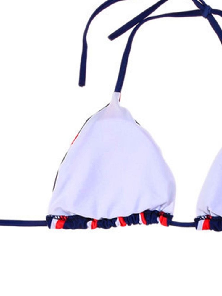 Schnür-bikini-set Mit Sexy Streifen Für Damen