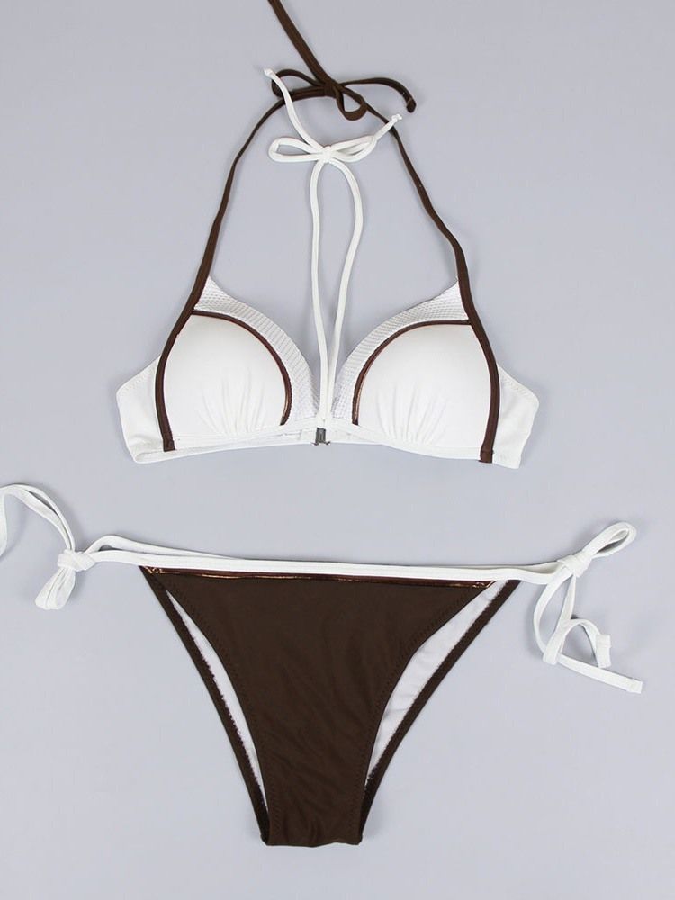 Sexy Plain Bikini Set Damen Bademode