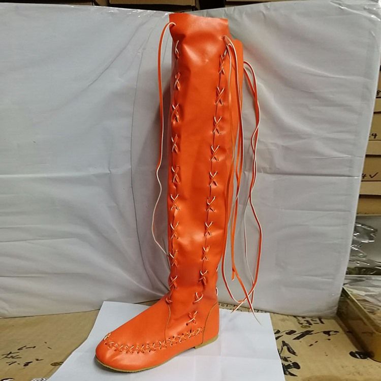 Damen-westernstiefel Mit Runder Zehenpartie Und Seitlichem Reißverschluss