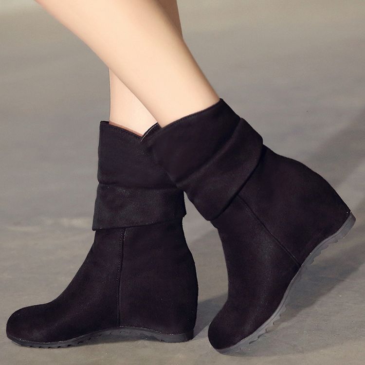 Damen Wildleder Elevator Heel Ankle Boots