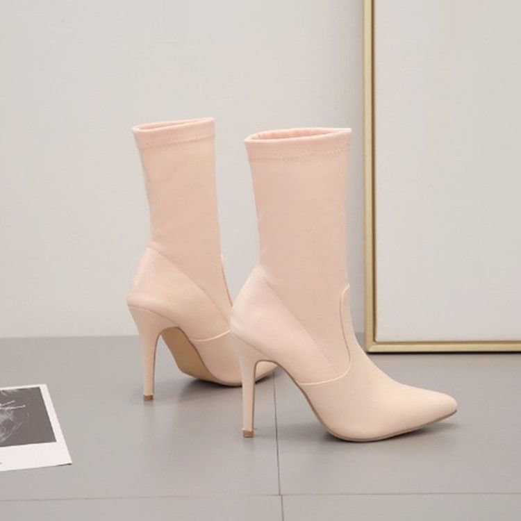 Schnürschuhe Aus Pu Mit Stilettoabsatz Für Damen