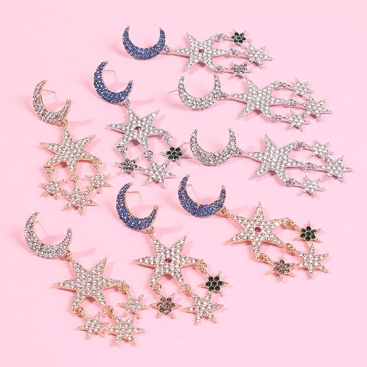 Sweet Star Moon Holiday Damen Ohrringe