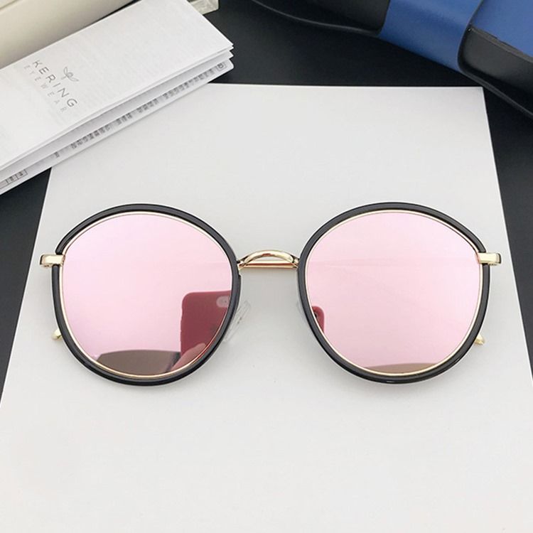 Damen-sonnenbrille Aus Polykarbonat Mit Rundem Charme