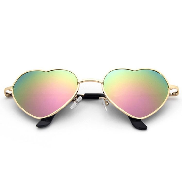 Damen Vintage-sonnenbrille Mit Metallummantelung