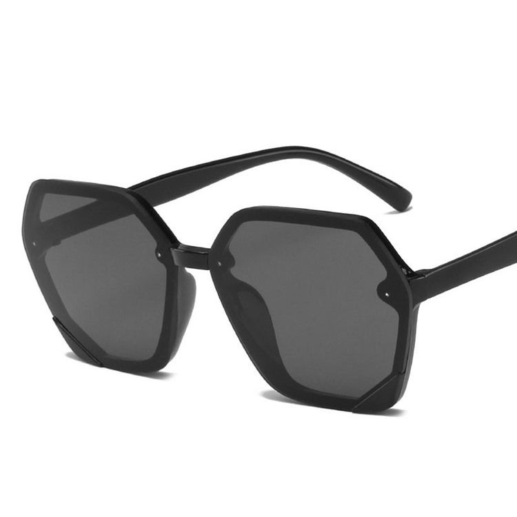 Damen Wrap Fashion Achteckige Sonnenbrille