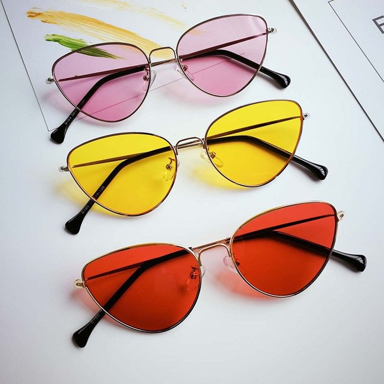 Katzenaugen-acryl-sonnenbrille Für Damen