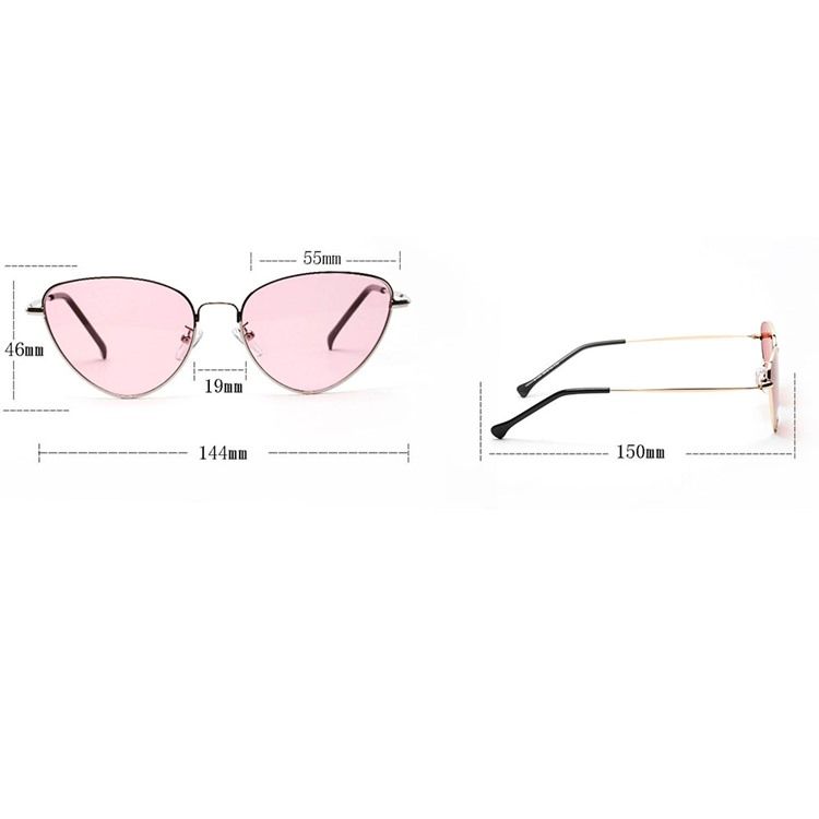 Katzenaugen-acryl-sonnenbrille Für Damen