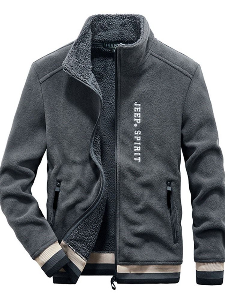 Herren Color Block Stehkragen Patchwork Winter Zwangsjacke