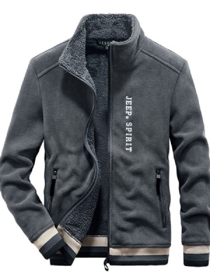 Herren Color Block Stehkragen Patchwork Winter Zwangsjacke