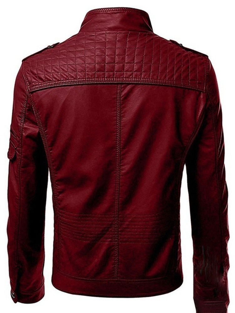 Herren Schlichte Stehkragen Zipper Spring Slim Jacke