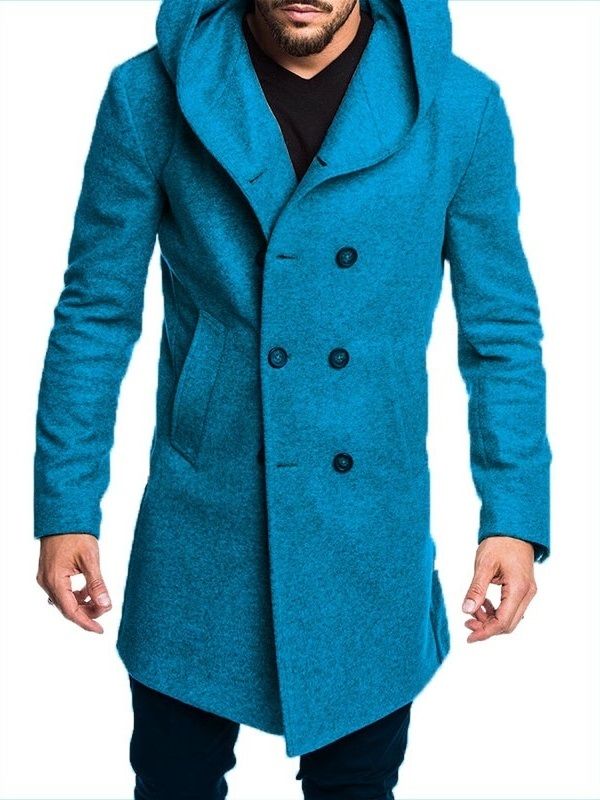 Schlanke Schlichte Herrenjacke Mit Dickem Revers