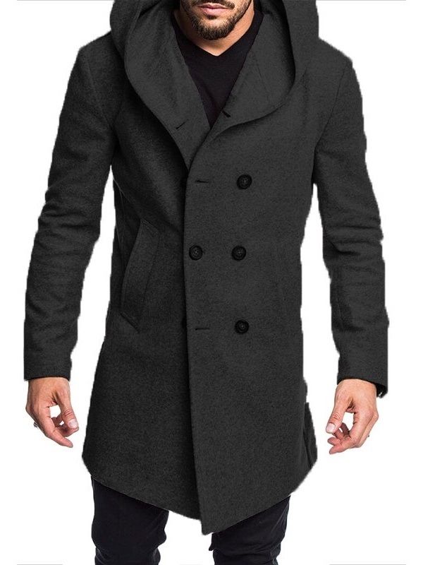 Schlanke Schlichte Herrenjacke Mit Dickem Revers