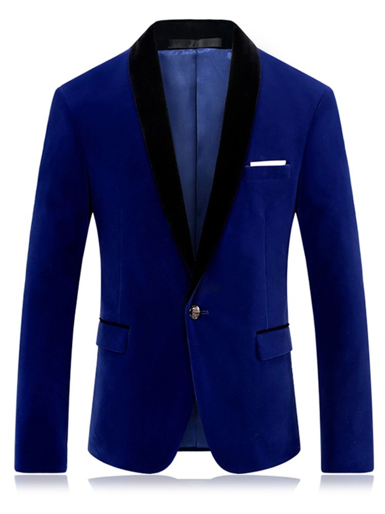 Vogue Slim Herren-blazer Mit Aufgesetztem Revers