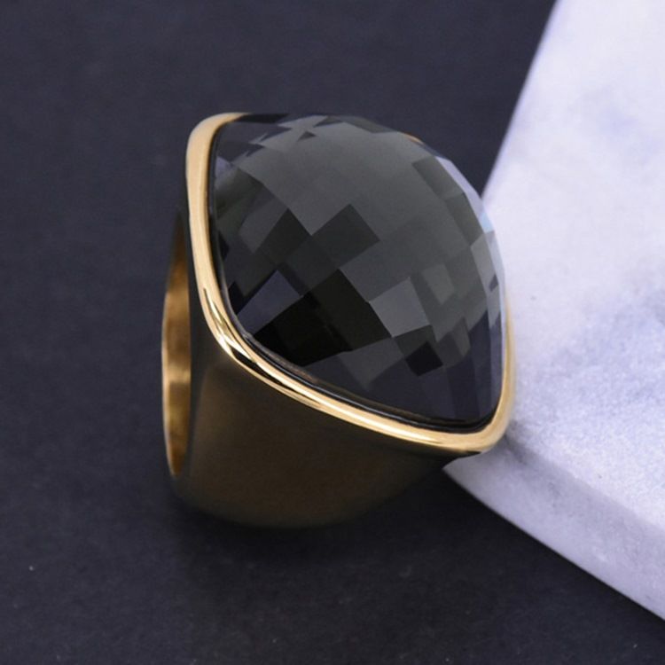 Stahl Herren Edelstein Ring