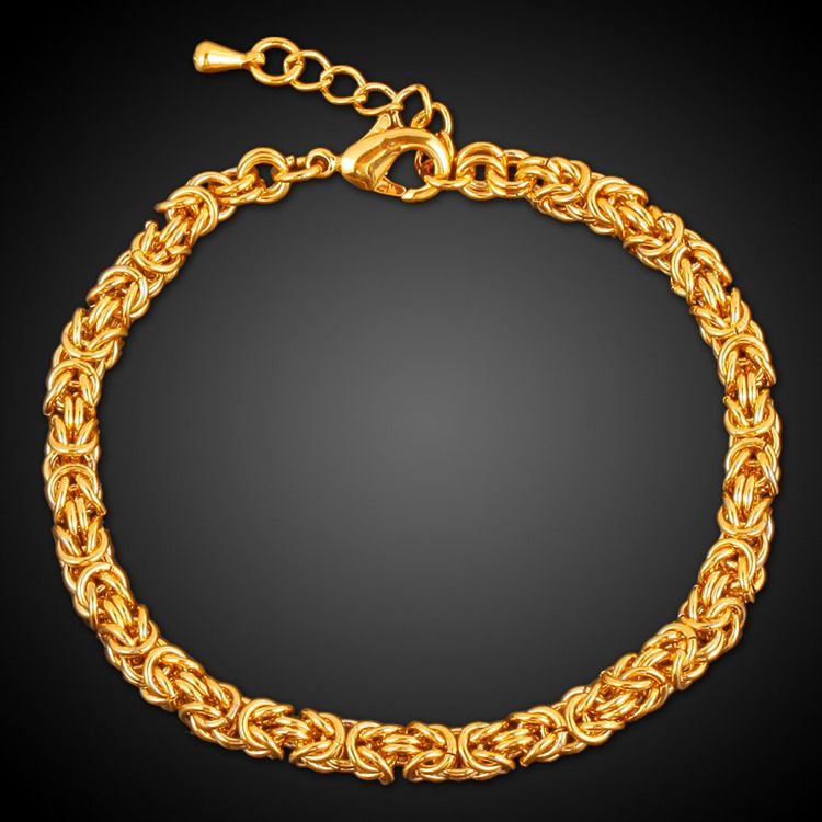 Twist18k Vergoldetes Armband Für Herren