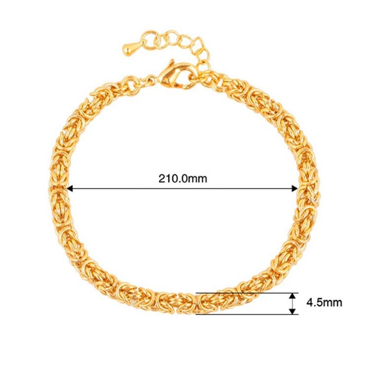 Twist18k Vergoldetes Armband Für Herren