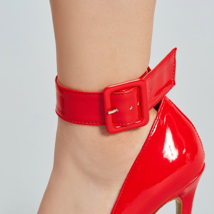 Damen Pumps Mit Schlichtem Stiletto-absatz In Rot