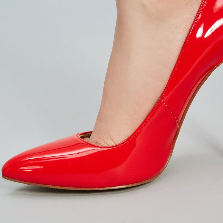 Damen Pumps Mit Schlichtem Stiletto-absatz In Rot