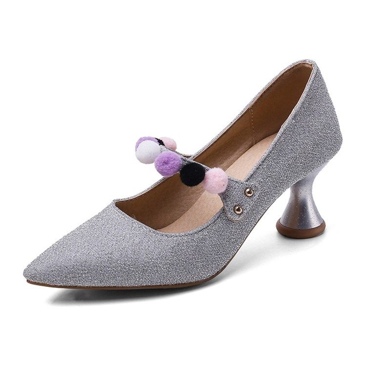 Damen-slip-on-pumps Mit Spitzer Zehenpartie Und Tief Ausgeschnittenen Oberen Pumps