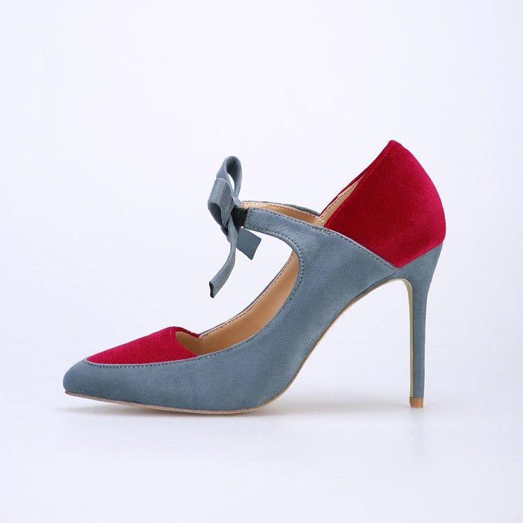 Fliege Spitze Zehen Stiletto-absatz Damen Pumps