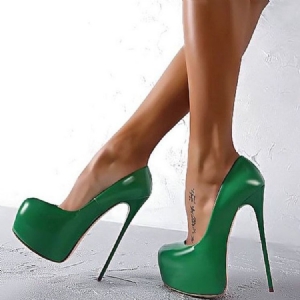 Greenery Sky High Plateau Pumps Für Damen