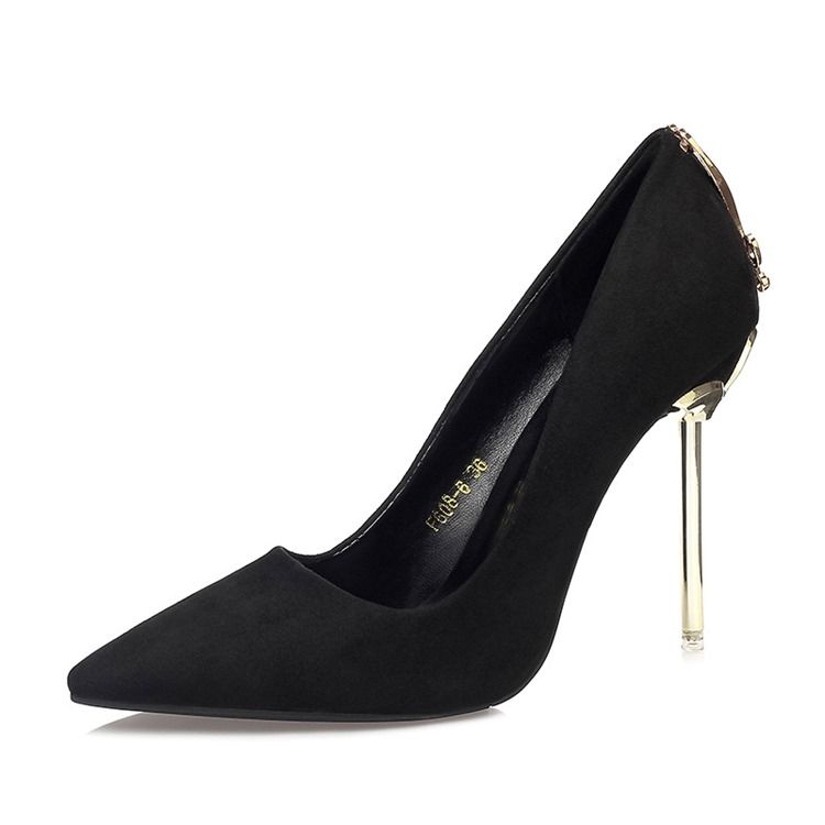 Pailletten-plain Spitzschuh Stiletto-absatz Damen Pumps