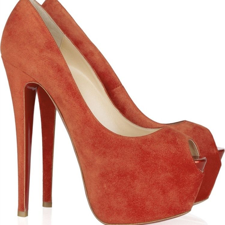 Sexy Plain Plateau Stiletto-absatz Damenschuhe