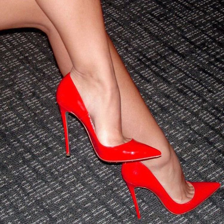 Sexy Red Point Toe Ultra High Pumps Für Damen