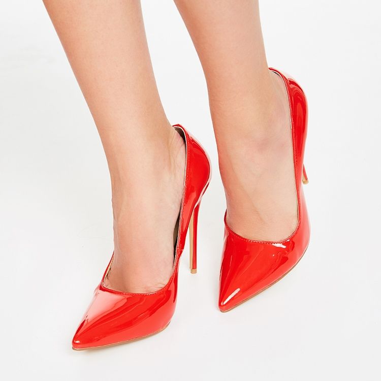 Sexy Red Point Toe Ultra High Pumps Für Damen