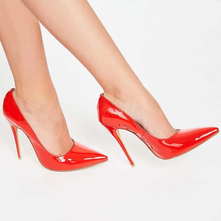 Sexy Red Point Toe Ultra High Pumps Für Damen