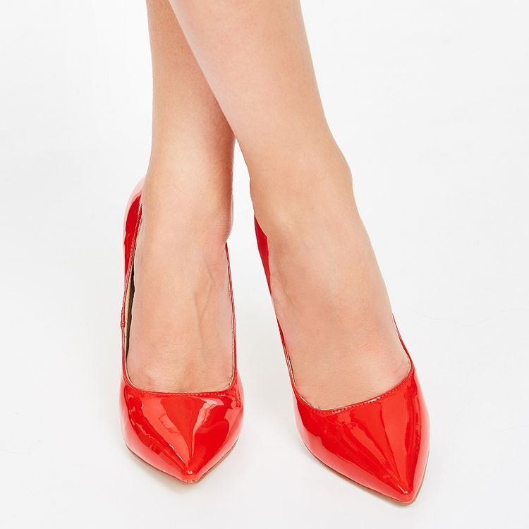 Sexy Red Point Toe Ultra High Pumps Für Damen