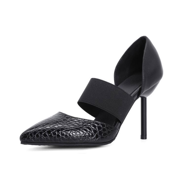 Slip-on Spitzschuh Stiletto-absatz Low-cut Obermaterial Dünne Damenschuhe